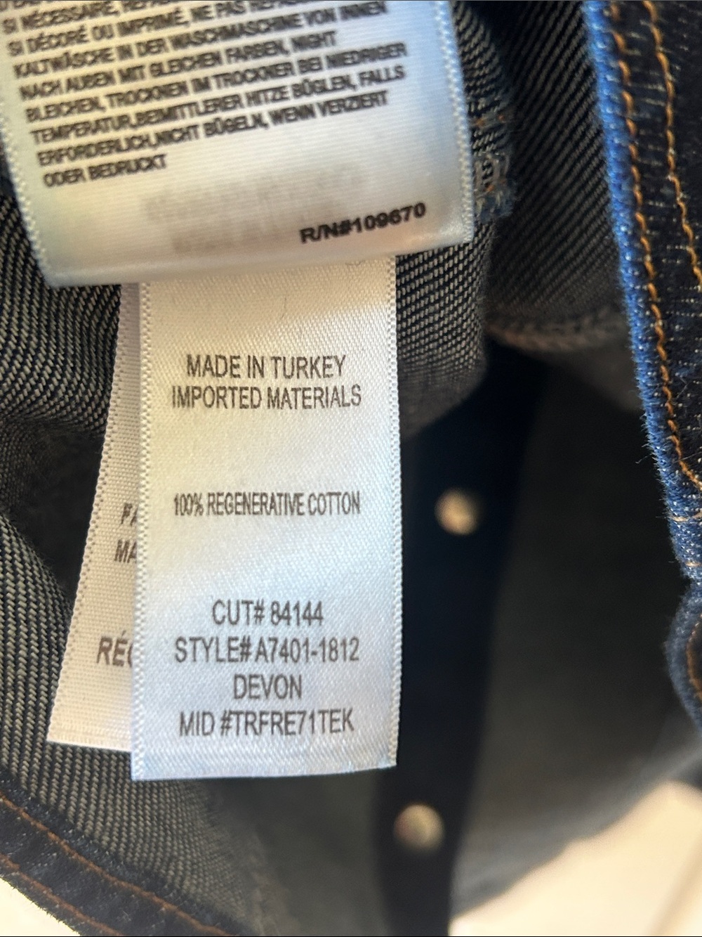 Agolde Devon Denim Shirt Rinse - Picture 12 of 12